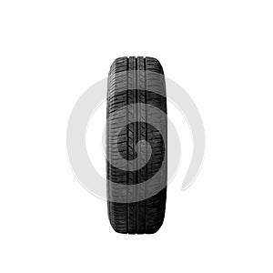 Car tire wheel isolated on white background.