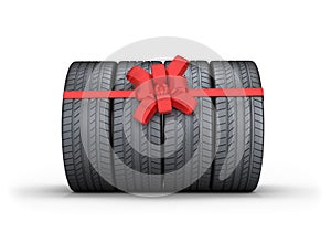 Car tires as a gift