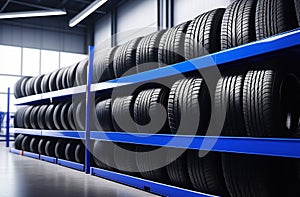 Car tires in stock