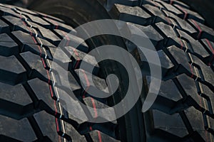 Car tires texrture background, close-up