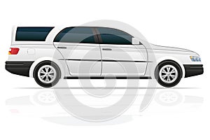 Car touring vector illustration