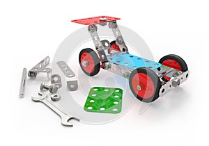 Car toy mechanical construction.