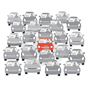 car traffic jam