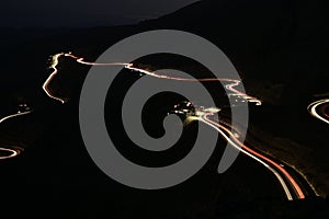 Car Trails in Jais Mountains, Jebel Jais, Ras Al Khaimah, United Arab Emirates