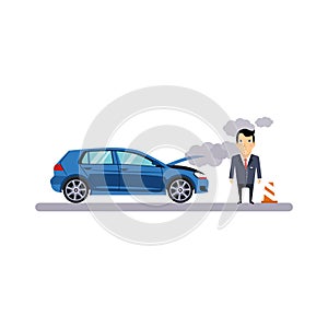 Car and Transportation Fritz. Vector Illustration
