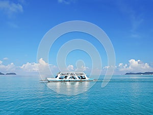 Car Transporter Ship on sea