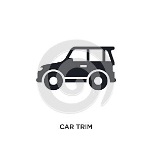 car trim isolated icon. simple element illustration from car parts concept icons. car trim editable logo sign symbol design on