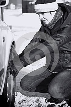 Car trouble in winter