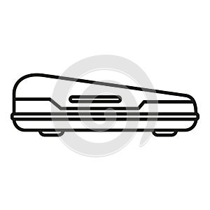 Car trunk icon outline vector. Roof box