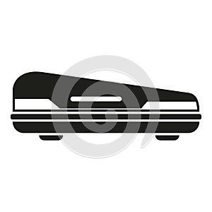 Car trunk icon simple vector. Roof box