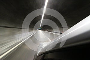 Car in tunel