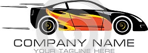 Car tuning. Sign for logo