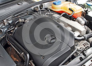 Car turbo engine photo