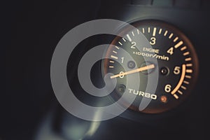 Car turbo gauge photo