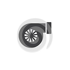 Car turbo vector icon