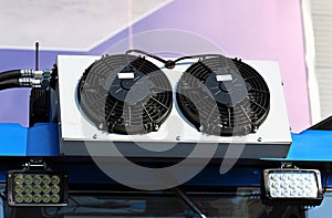 Car twin fan