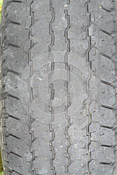 car tyre's texture, vertical