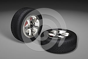 Car tyres (wheels)