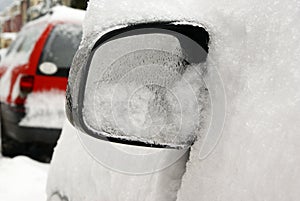 Car under snow