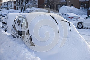 Car under snow