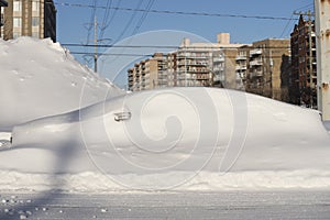 Car under snow