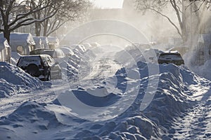 Car under snow