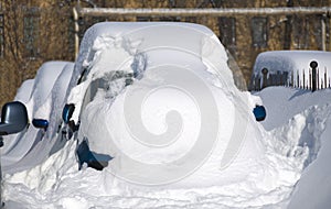 Car under snow