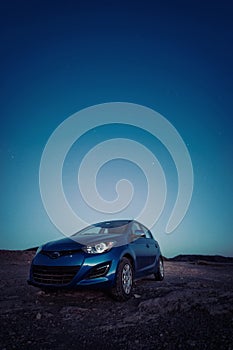 Car under a Starry Sky