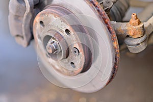 Car used vented disc brake