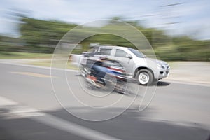 The car uses a blur speed