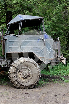 Car using for hauling wood