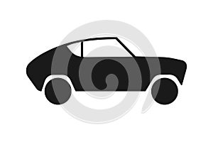 Car vector icon, isolated. Black Car vector icon. Automobile. Vector illustration