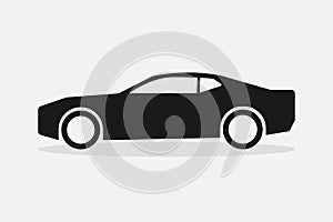 Car vector icon, isolated. Black Car vector icon. Automobile. Vector illustration