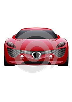 Car Vector on White Background. Business sport car . photo