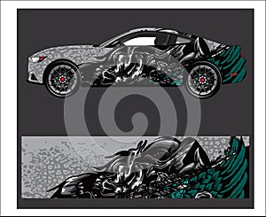 Car And Vehicle abstract racing graphic kit background for wrap and vinyl sticker