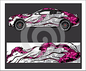 Car And Vehicle abstract racing graphic kit background for wrap and vinyl sticker