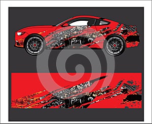 Car And Vehicle abstract racing graphic kit background for wrap and vinyl sticker