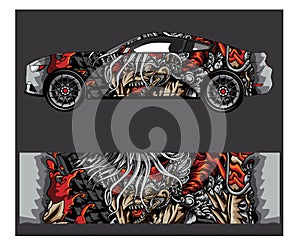 Car And Vehicle abstract racing graphic kit background for wrap and vinyl sticker