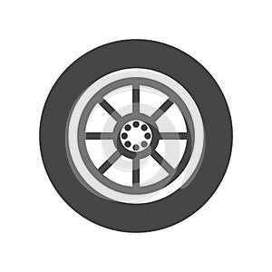 Car, vehicle or automobile tire icon