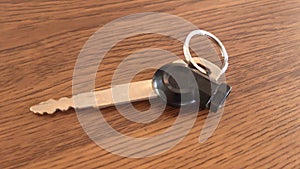 a car or vehicle key with unique serrations used to start