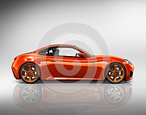 Car Vehicle Transportation 3D Illustration Concept