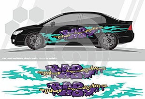 Car and vehicles decal Graphics Kit designs. ready to print and cut for vinyl stickers.