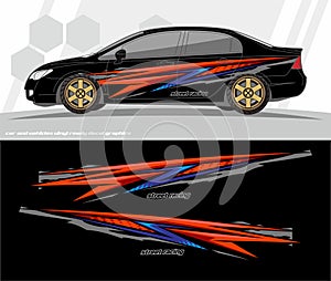 Car and vehicles wrap decal Graphics Kit designs. ready to print and cut for vinyl stickers.