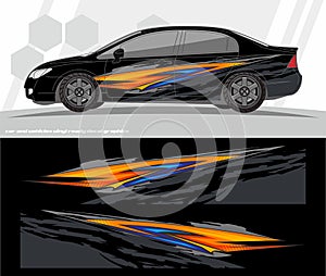 Car and vehicles wrap decal Graphics Kit designs. ready to print and cut for vinyl stickers.