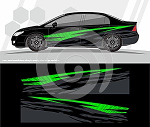 Car and vehicles wrap decal Graphics Kit vector designs. ready to print and cut for vinyl stickers.