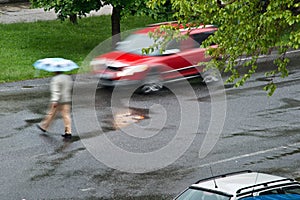 Car with walker