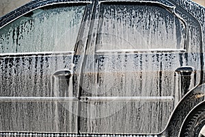Car wash close-up