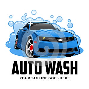 Car wash logo creative design vector inspiration