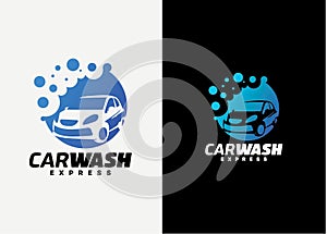 Car Wash Logo Design Template