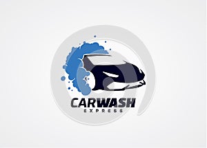 Car Wash Logo Design Template